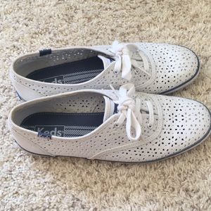 White Lace Keds